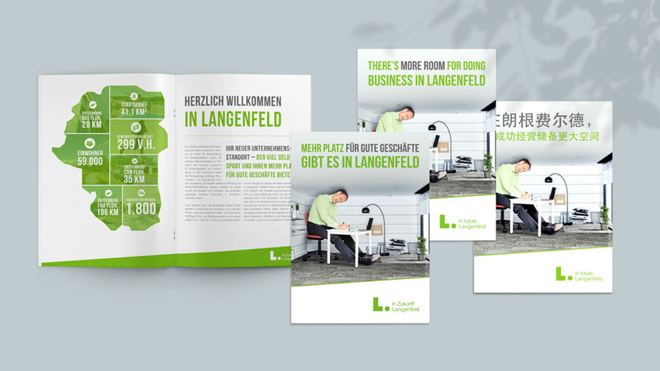 Marketing Kampagne Stadt Langenfeld Broschüre
