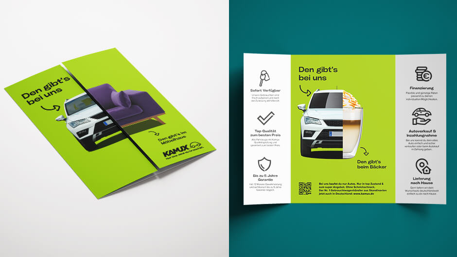 Kamux Corporate Identity: Gestaltung einer Print Broschüre