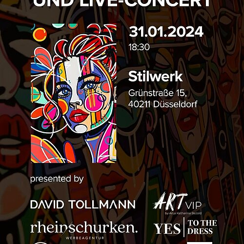 presents: Art-Fashion Show und Live-Concert: 31.01.24 um 18:30 Uhr im Stilwerk Düsseldorf🎨👗🎤
Als Teil der Düsseldorfer...